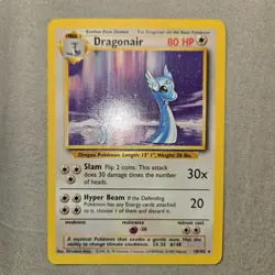 1999 Pokemon Dragonair base set 018/102 - Image 1