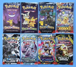 Pokemon 8 Booster Packs Black Bolt & More +BONUS! Lot #4 - Image 1
