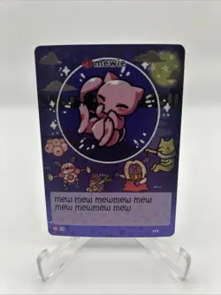 Pokiebubies 1st Edition Fan Art Chef Ken Lee Mewie #79 Mew V2 Holo Pokemon - Image 1