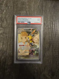 2025 Pokemon JTG EN LILLIE'S RIBOMBEE ILLUSTRATION RARE #164 PSA 9 - Image 1