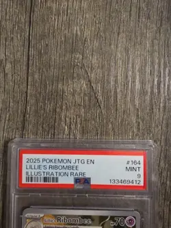 2025 Pokemon JTG EN LILLIE'S RIBOMBEE ILLUSTRATION RARE #164 PSA 9 - Image 3