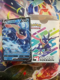 Pokemon Greninja V 073/264 Fusion Strike NON-HOLO EXCLUSIVE learn to play deck - Image 1