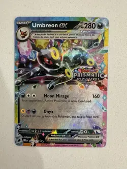 Pokemon Umbreon ex 065/131 Prismatic Evolutions Stamped NM Gradeable - Image 1