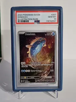 2023 Pokemon SVI Scarlet & Violet Illustration Rare Dondozo #207 PSA 10 GEM MT - Image 1
