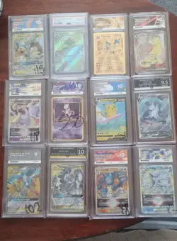 Graded pokemon card bundle(12) , tag teams,celebrations 2025, destined rACE 10s - Image 1