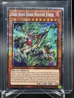 Yugioh TCG Fire King High Avatar Kirin Starlight Rare Rarity 5 1st Edition NM - Image 1