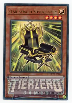 Yugioh Star Seraph Sovereignty DUPO-EN061 Ultra Rare 1st Edition NM/LP - Image 1