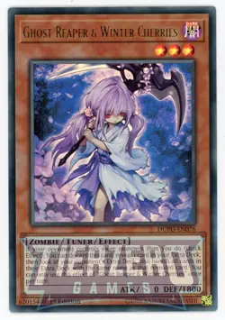 Yugioh Ghost Reaper & Winter Cherries DUPO-EN076 Ultra Rare 1st Edition NM/LP - Image 1