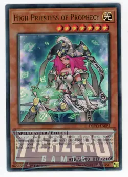 Yugioh High Priestess of Prophecy DUPO-EN081 Ultra Rare 1st Edition NM/LP - Image 1