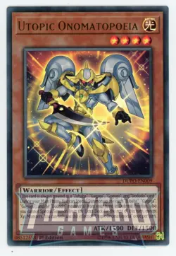 Yugioh Utopic Onomatopoeia DUPO-EN009 Ultra Rare 1st Edition NM/LP - Image 1