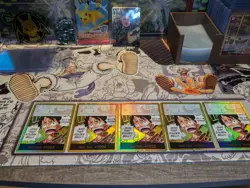 One Piece TCG Gold DON!! Luffy Ring That Golden Bell OP15-EB04 Playset x5 NM ENG - Image 2