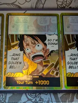 One Piece TCG Gold DON!! Luffy Ring That Golden Bell OP15-EB04 Playset x5 NM ENG - Image 5