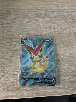 Pokemon TCG Swsh05: Battle Styles Holo Card Victini v Full Art 144/163 - Image 1