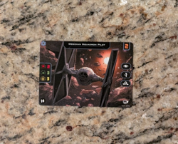 Star Wars X-Wing 2.0 Miniatures Luke Skywalker Obsidian Pilot Alt Art Promo Card - Image 2