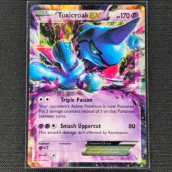 Toxicroak EX - 41/106 - Ultra Rare - Flashfire - Pokemon Card - NM/M - Image 1