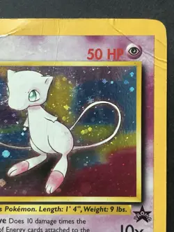 Pokemon Card Mew Promo 9 Holo WotC Wizards of the Coast 1999-2000 Damaged/Played - Image 3