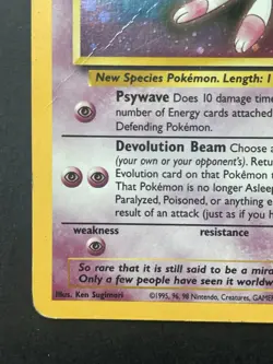 Pokemon Card Mew Promo 9 Holo WotC Wizards of the Coast 1999-2000 Damaged/Played - Image 5