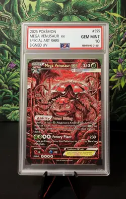 Pokemon Card M.Venusaur EX SAR Signed UV Italian Artist F.C 1 Of 33 - Image 1