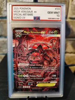 Pokemon Card M.Venusaur EX SAR Signed UV Italian Artist F.C 1 Of 33 - Image 2