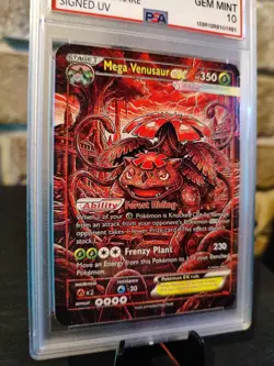 Pokemon Card M.Venusaur EX SAR Signed UV Italian Artist F.C 1 Of 33 - Image 3