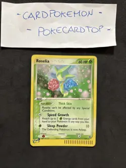 Pokemon Card Roselia 9/97-ex dragon-Eng-Holo-Good! - Image 1