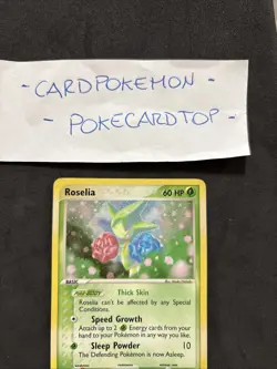 Pokemon Card Roselia 9/97-ex dragon-Eng-Holo-Good! - Image 2