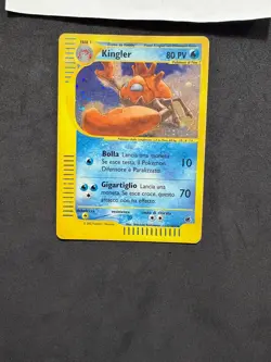 Pokemon Card Kingler 15/165-Expedition-Ita-Holo-Swirl-Good! - Image 3