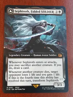 Sephiroth, Fabled SOLDIER (Extended Art) 0451 Final Fantasy Regular MTG NM/M - Image 1