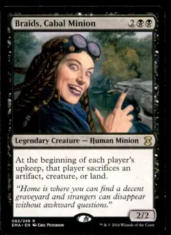 Braids, Cabal Minion LP Light Play Eternal Masters MTG [11557] - Image 1