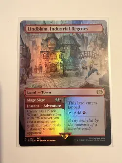 Lindblum, Industrial Regency (Borderless) (FOIL) ✅ Final Fantasy ✅ Magic (mtg) - Image 1