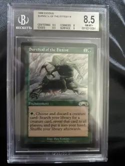 MTG 1998 EXODUS SURVIVAL OF THE FITTEST GRADED 8.5 PRICE LOWERED - Image 1
