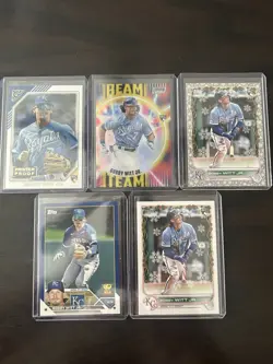 Bobby Witt Jr Rookie Card Lot 🔥 5 Cards Total! Topps Baseball - Image 1