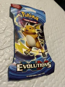 The Pokemon TCG: XY Evolutions Sleeved Blister Booster Pack Pikachu 10 Cards 820650801143 - Image 1