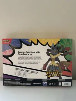 Pokemon Mega Evolution Ascended Heros Premium Poster Collection Mega Lucario NEW - Image 2