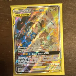 Pokemon TCG Reshiram & Zekrom GX SM-Cosmic Eclipse Ultra Rare Full Art 222/236 - Image 3