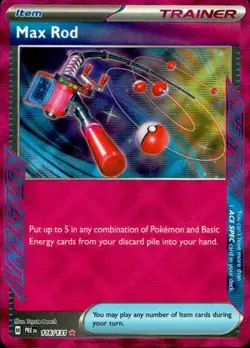 Max Rod 116/131 ACE SPEC Rare Prismatic Evolutions Pokemon NM - Image 1