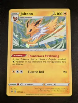 Jolteon 047/185 - Mint - Pokemon TCG Vivid Voltage Holo Rare - Sword & Shield - Image 1