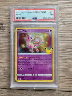 2021 Pokemon Celebrations Mew011/025 Graded PSA 7 Card - Image 1