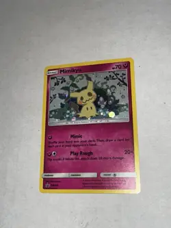 Mimikyu SM163 Holo Black Star Promo Pokemon 2019 Sun & Moon TCG - Image 1