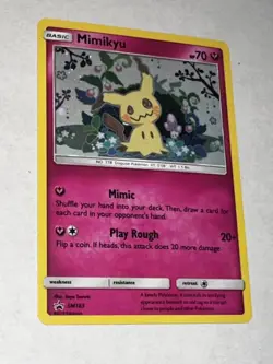 Mimikyu SM163 Holo Black Star Promo Pokemon 2019 Sun & Moon TCG - Image 3