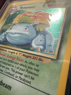 Pokemon TCG Venusuar Base Set 1999 Holo Rare Unlimited Foil Wizards WOTC vintage - Image 3