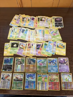 Vintage Pokemon Card Lot Of 100 Supreme Victors Mid Era W/ Holo Rares - Image 1