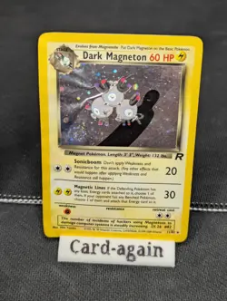 Pokemon TCG Dark Magneton 11/82 and Clefairy 6/130 Unlimited Holo Rare, Damaged! - Image 3