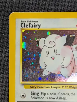 Pokemon TCG Dark Magneton 11/82 and Clefairy 6/130 Unlimited Holo Rare, Damaged! - Image 4
