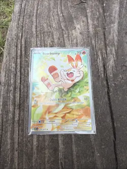 Scorbunny 225/217 Ascended Heroes Pokemon TCG Illustration Rare Holo - Image 1