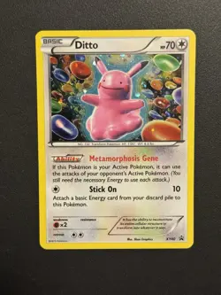 Pokemon TCG XY Black Star Promos Ditto Holo Card XY40 - Image 1