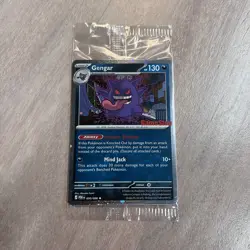 Pokemon 🌀 Swirl 🌀 Gengar Gamestop Promo Sealed Stamped Promo Card - Image 1
