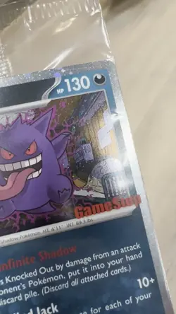 Pokemon 🌀 Swirl 🌀 Gengar Gamestop Promo Sealed Stamped Promo Card - Image 2