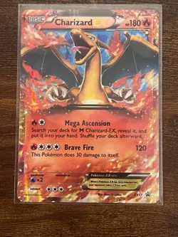 Pokemon Charizard EX XY17 Promo Holo Card MP-/HP+ - Image 1