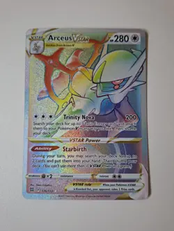 Pokemon - Arceus Vstar - 176/172 - Brilliant Stars - Rainbow Secret Rare - NM - Image 2